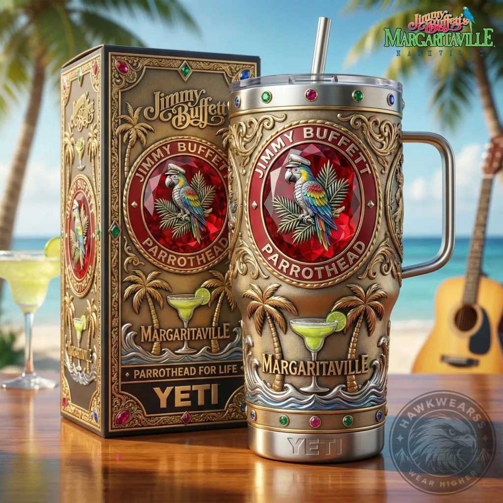 Jimmy Buffett Margaritaville Parrothead Stainless Steel Insulated Tumbler Jimmy Buffett Margaritaville Parrothead Stainless Steel Insulated Tumbler