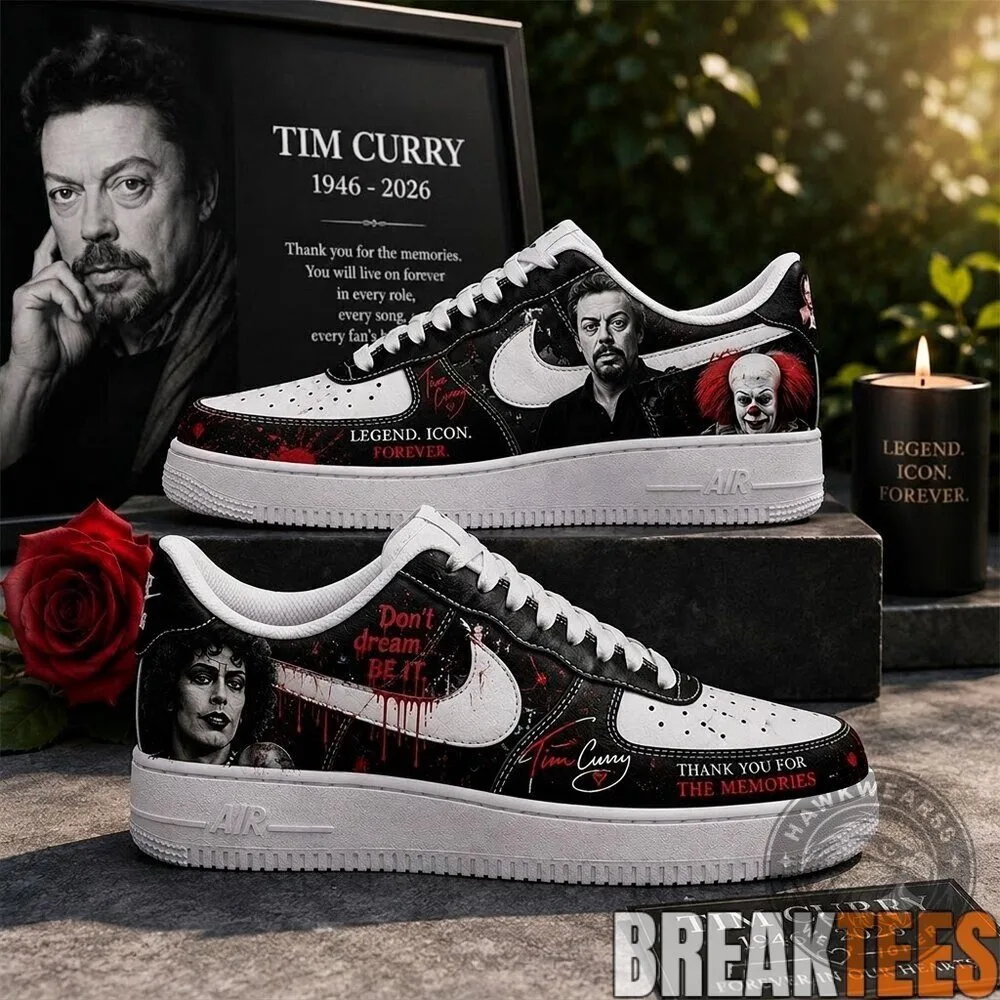 Tim Curry Legend Icon Forever Memorial Air Force One Shoes 7 Tim Curry Legend Icon Forever Memorial Air Force One Shoes
