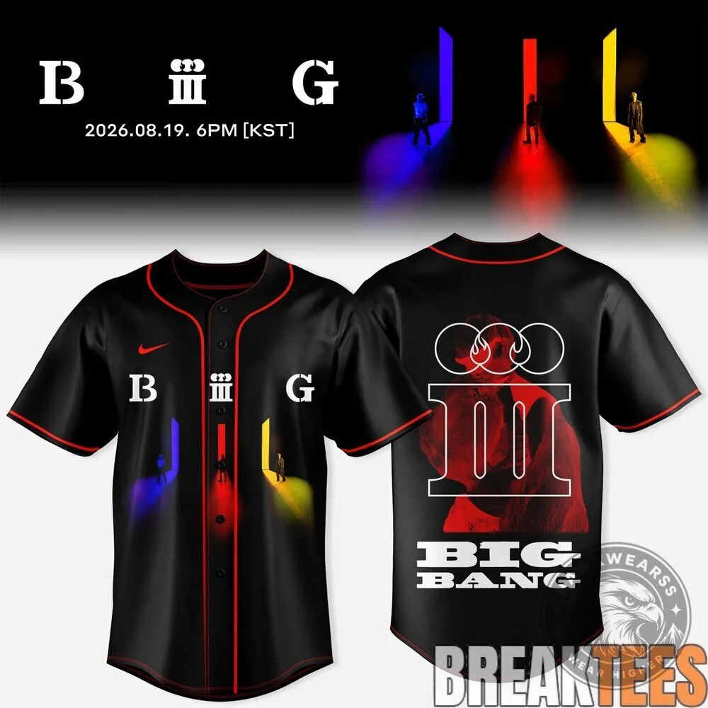 Big Bang 20th Anniversary K-Pop Music Band Baseball Jersey 10 Big Bang 20th Anniversary K-Pop Music Band Baseball Jersey