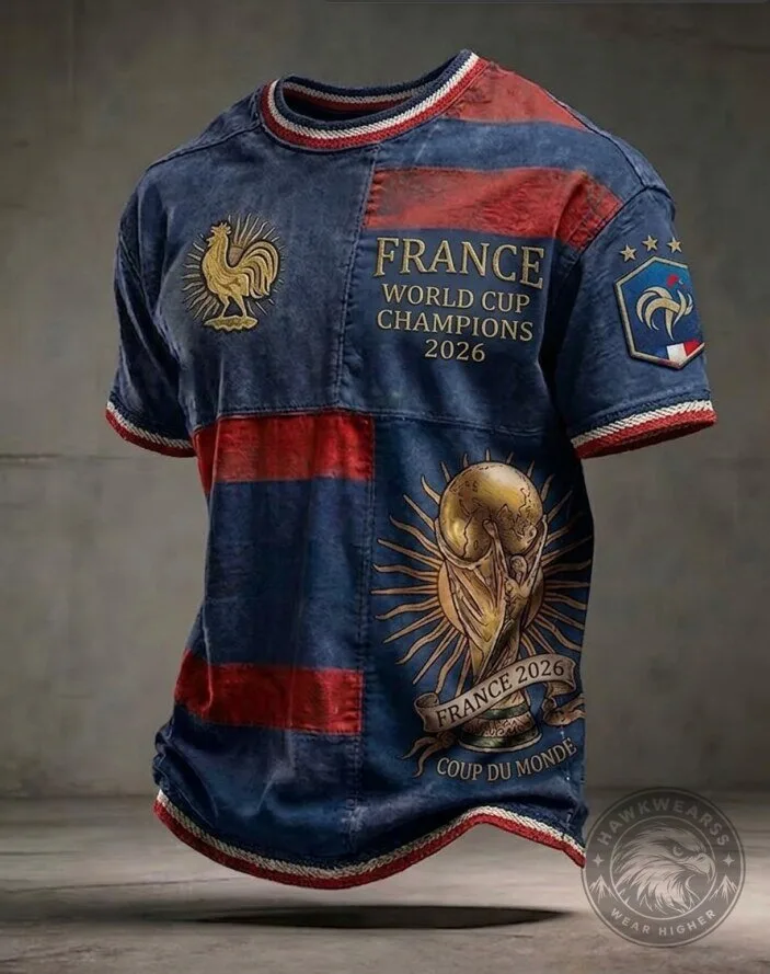 France Football World Cup Champions 2026 Graphic T-Shirt