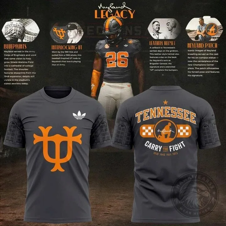 Special Edition T-Shirt for Tennessee Football - Neyland Legacy Design