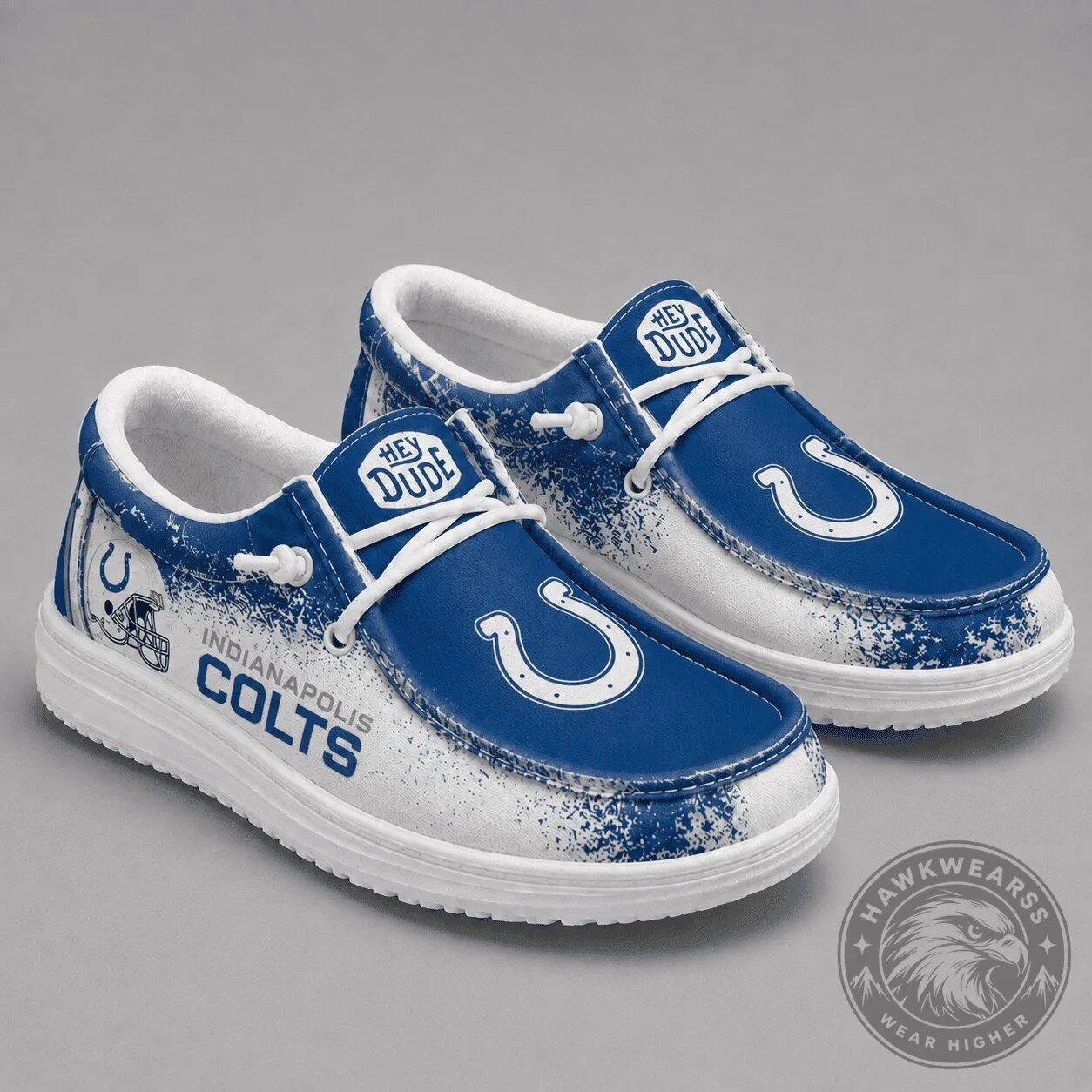 Indianapolis Colts Football Team Logo Loafer Shoes 2 Indianapolis Colts Football Team Logo Loafer Shoes