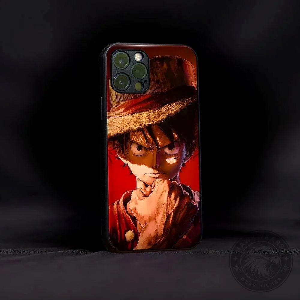 One Piece Monkey D. Luffy Anime Character iPhone Tough Phone Case