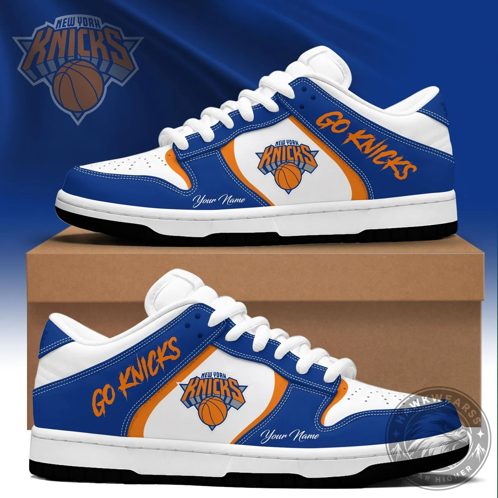 New York Knicks Basketball Team Fan Shoes