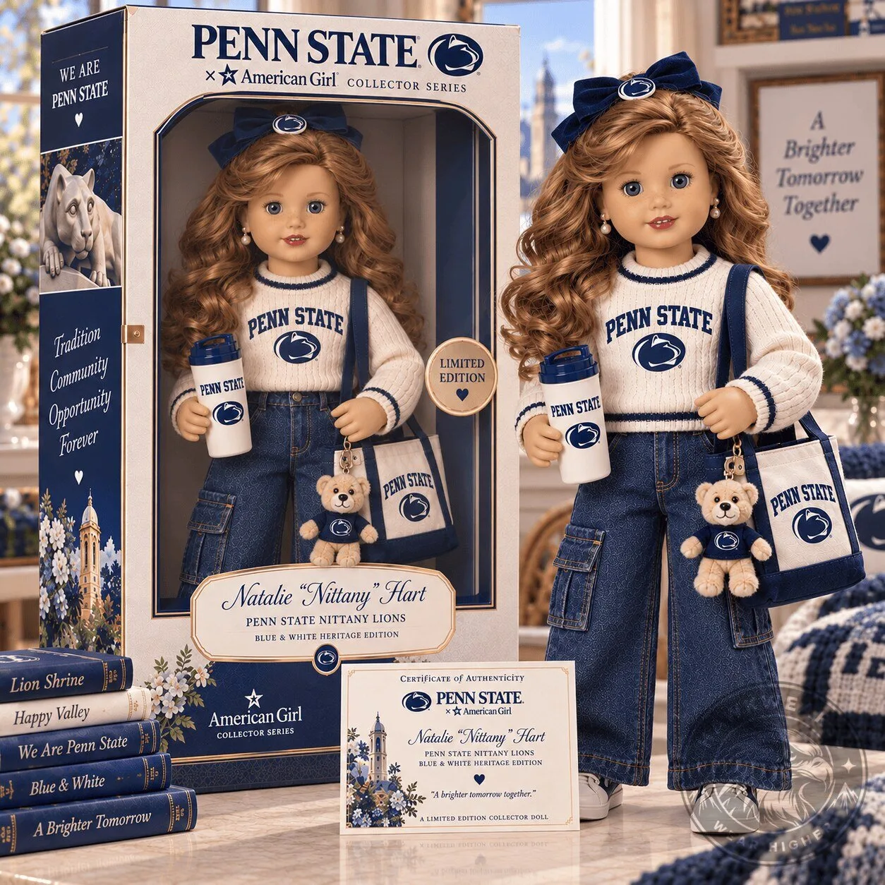 Penn State Nittany Lions American Girl Collector Series Limited Edition Doll