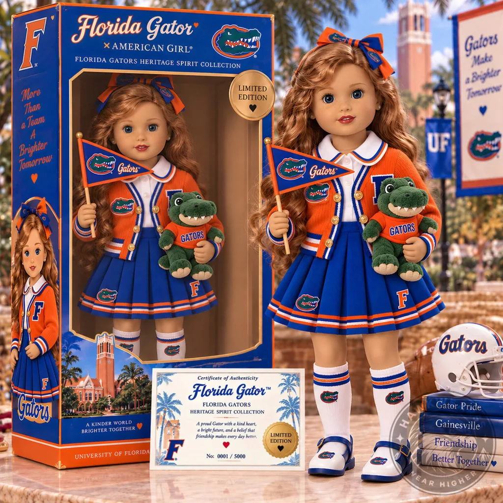 Florida Gators American Girl Doll Limited Edition Heritage Spirit Collection Florida Gators American Girl Doll Limited Edition Heritage Spirit Collection