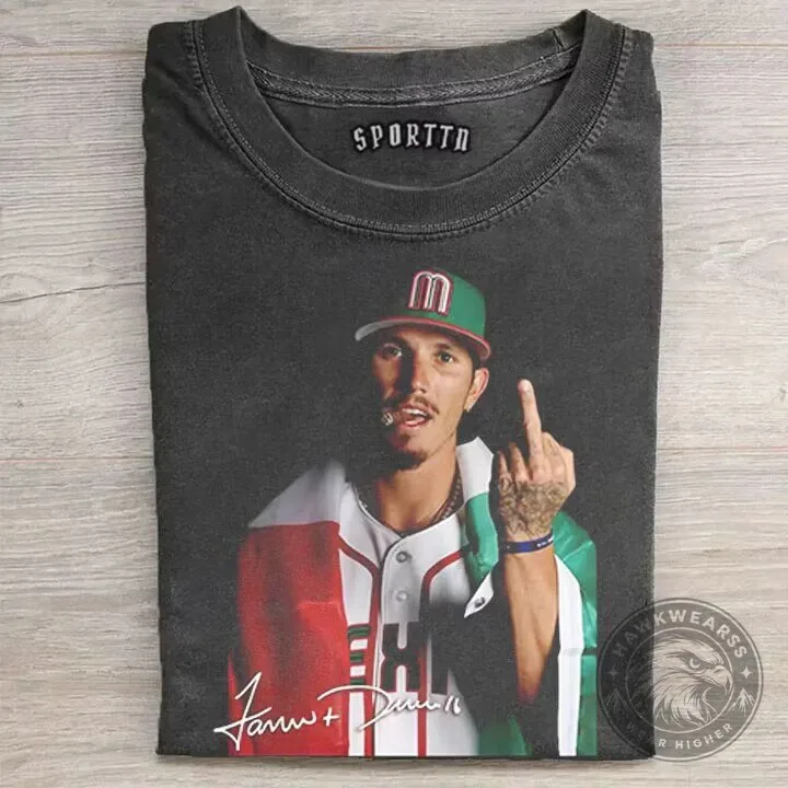 Jarren Duran Baseball Player Middle Finger Graphic T-Shirt 1 Jarren Duran Baseball Player Middle Finger Graphic T-Shirt