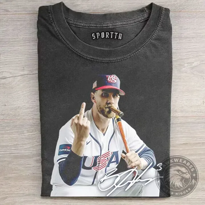 Bryce Harper Team USA Baseball Player Graphic T-Shirt