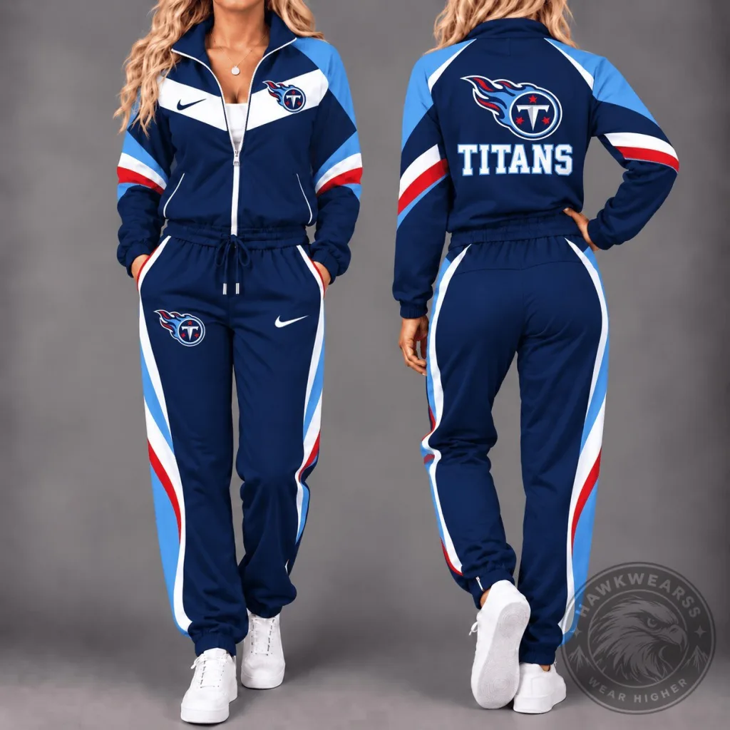 Tennessee Titans NFL Team Pride Waterproof Windbreaker Tracksuit Set Tennessee Titans NFL Team Pride Waterproof Windbreaker Tracksuit Set
