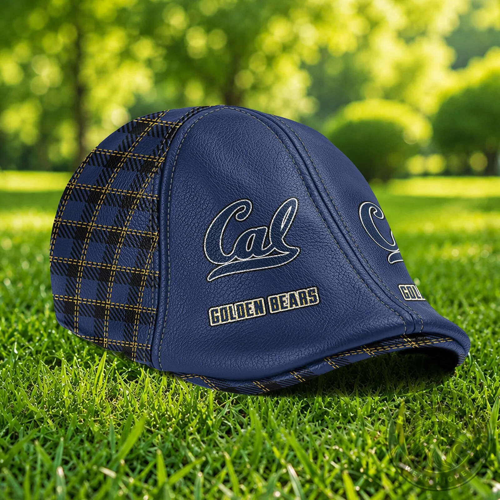 California Golden Bears NCAA Custom Name Blue Plaid Ivy Flat Cap Hat 9 California Golden Bears NCAA Custom Name Blue Plaid Ivy Flat Cap Hat