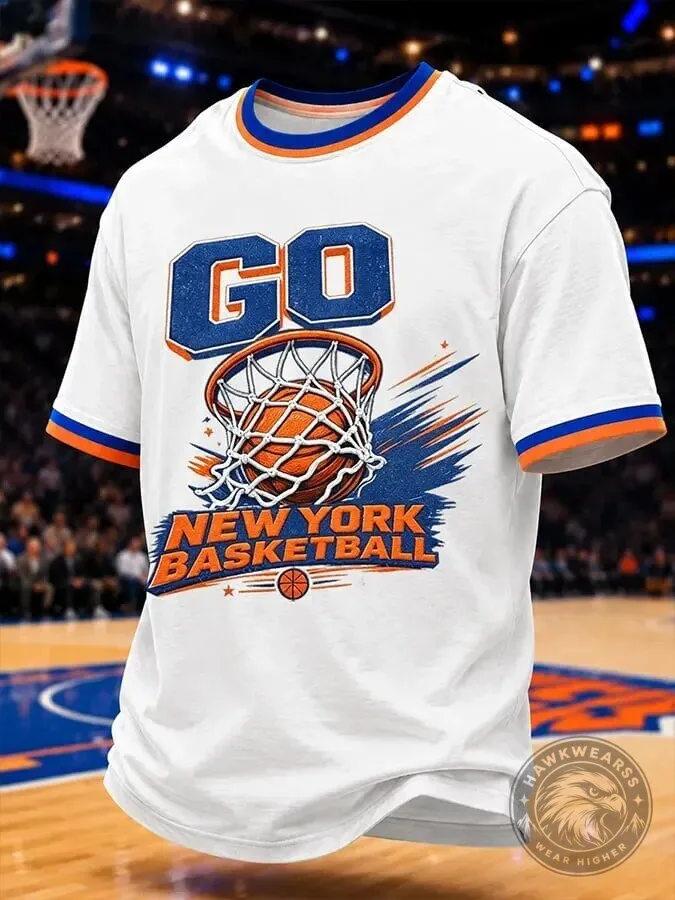 New York Basketball Fan T-Shirt for Men