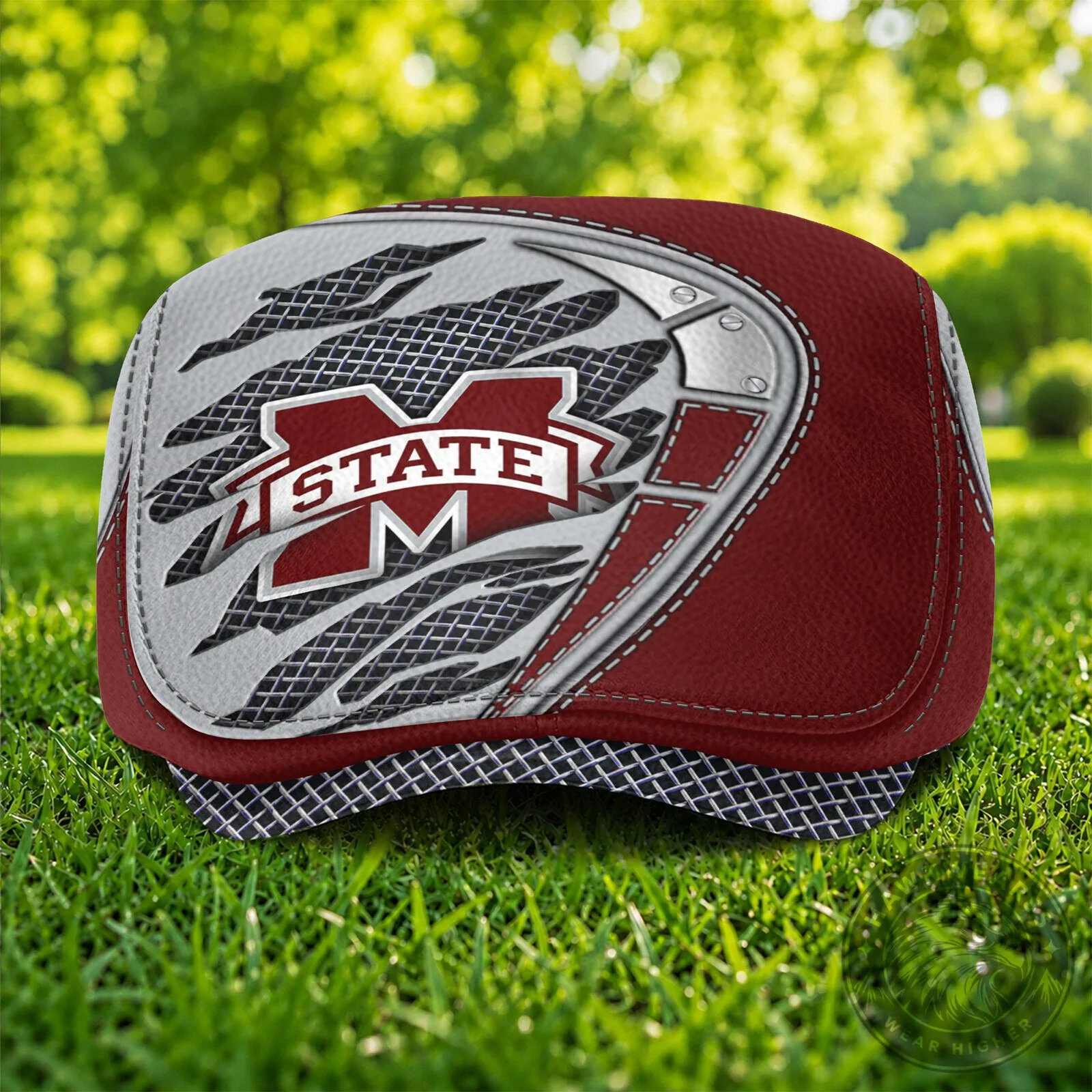 Mississippi State Bulldogs NCAA Jeff Golf Flat Cap Hat 10 Mississippi State Bulldogs NCAA Jeff Golf Flat Cap Hat