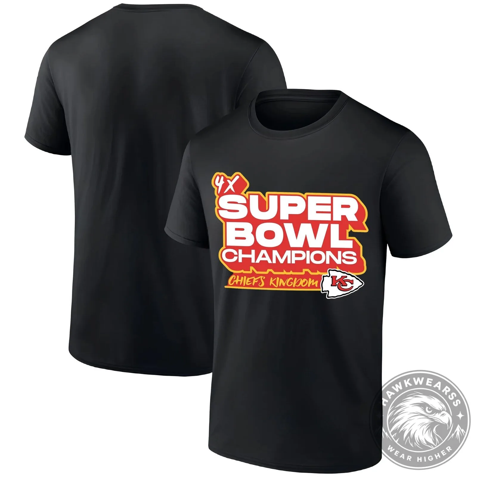 Kansas City Chiefs Super Bowl Champions Football Team Black T-Shirt 1 Kansas City Chiefs Super Bowl Champions Football Team Black T-Shirt