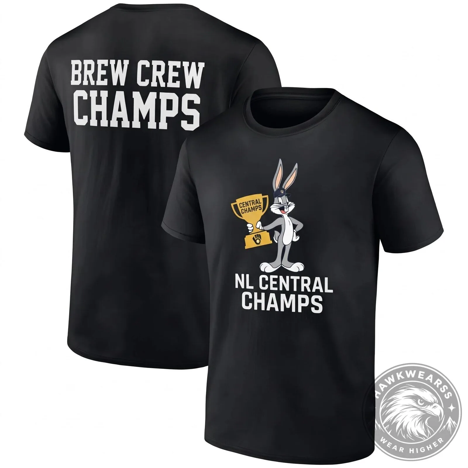 Milwaukee Brewers Bugs Bunny NL Central Division Champions T-Shirt