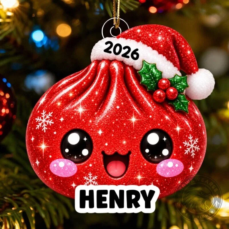 Personalized Christmas Dumpling Ornament Holiday Tree Decoration 20 Personalized Christmas Dumpling Ornament Holiday Tree Decoration