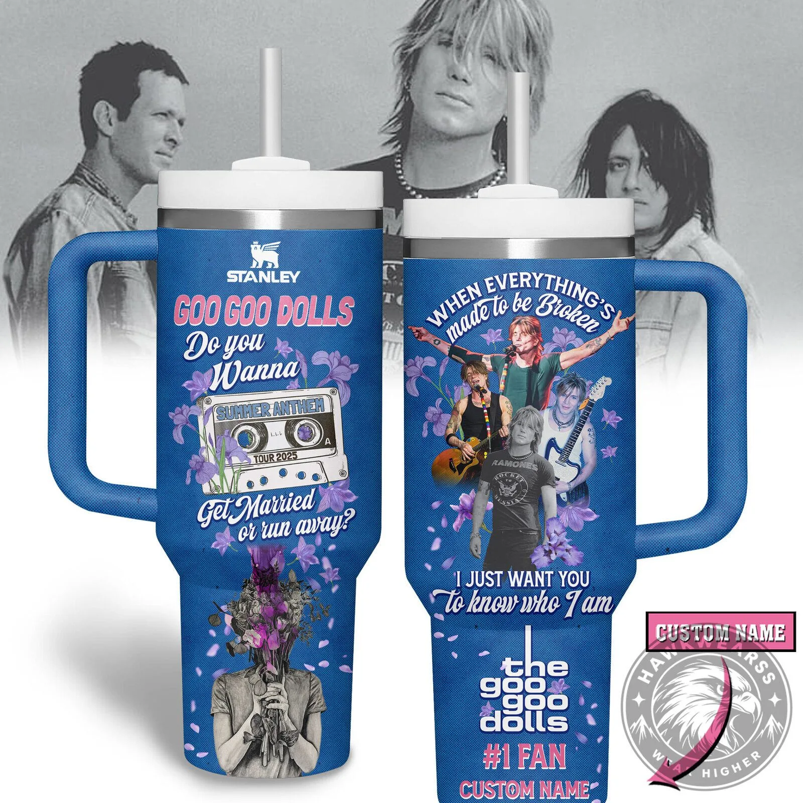 Goo Goo Dolls The Summer Tour 2025 Band Tumbler with Handle