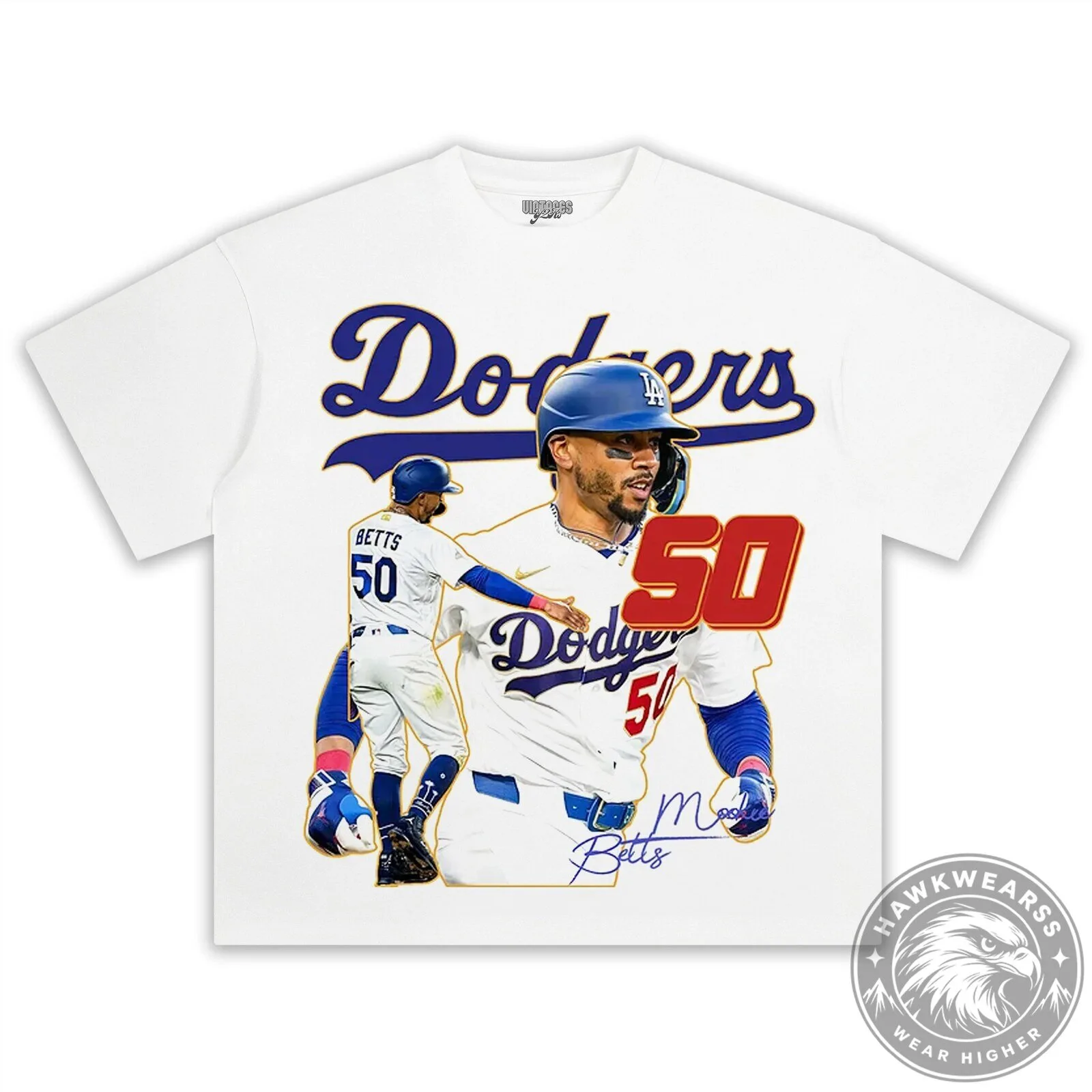 Graphic T-Shirt Featuring Mookie Betts of the Los Angeles Dodgers Baseball Team 16 Graphic T-Shirt Featuring Mookie Betts of the Los Angeles Dodgers Baseball Team