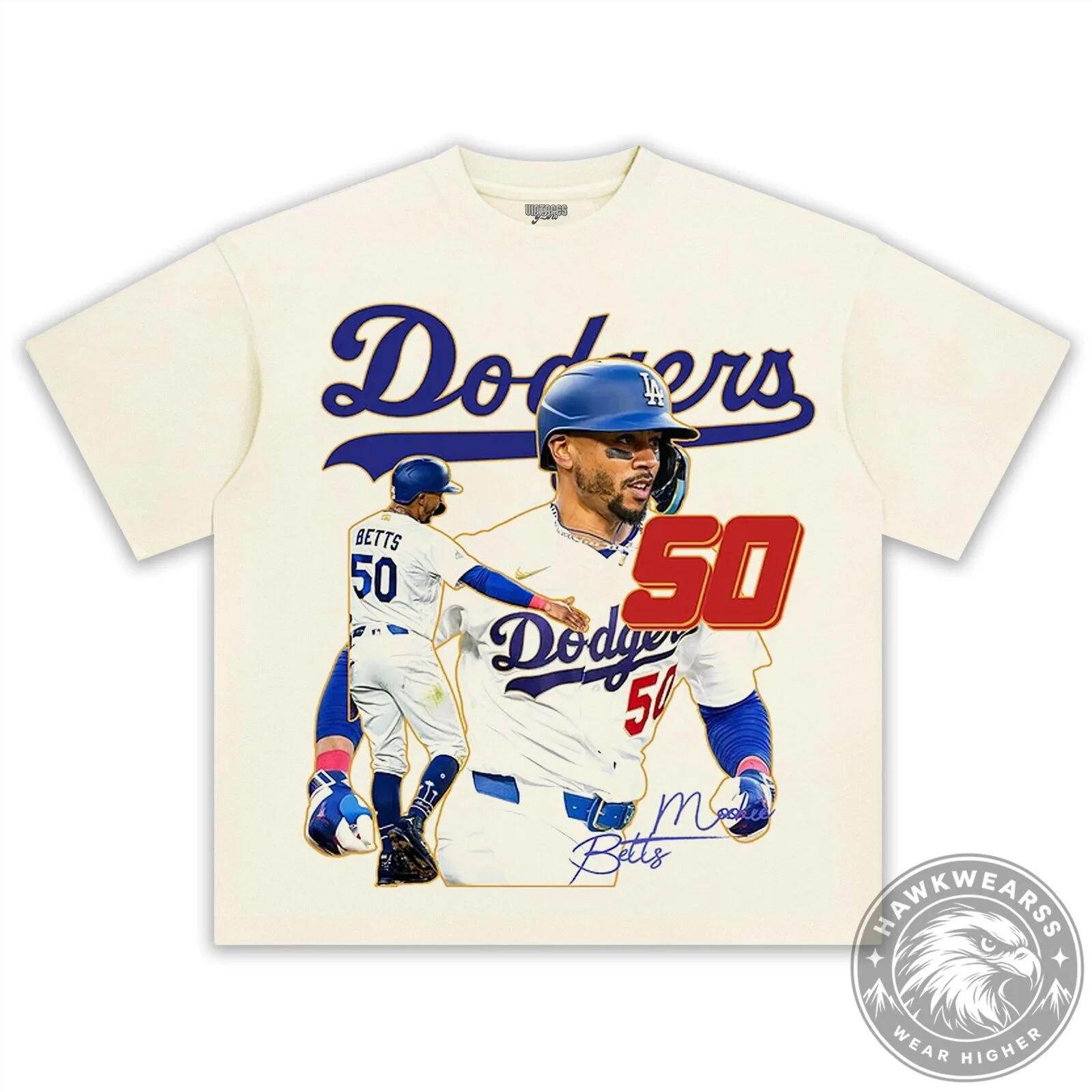 Graphic T-Shirt Featuring Mookie Betts of the Los Angeles Dodgers Baseball Team 17 Graphic T-Shirt Featuring Mookie Betts of the Los Angeles Dodgers Baseball Team