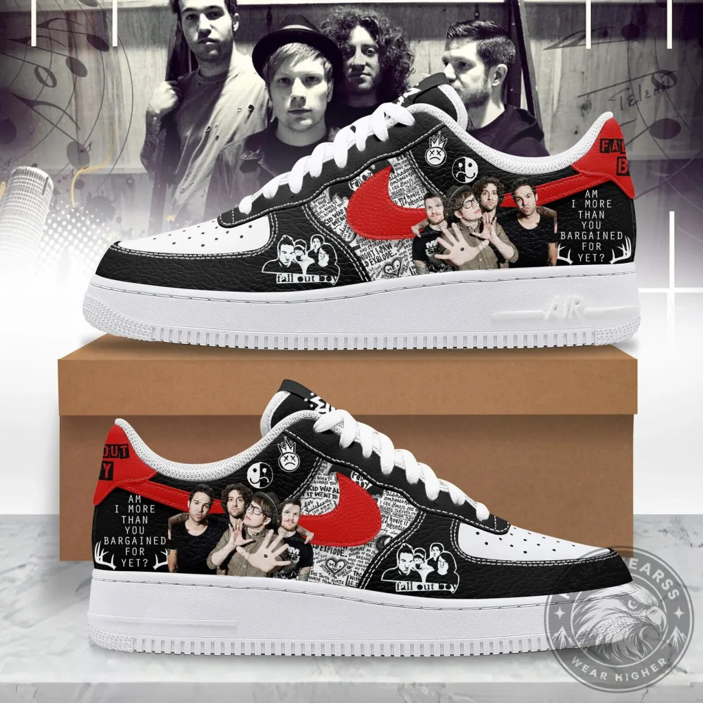Fall Out Boy Band Members Black and White Sneakers 29 Fall Out Boy Band Members Black and White Sneakers