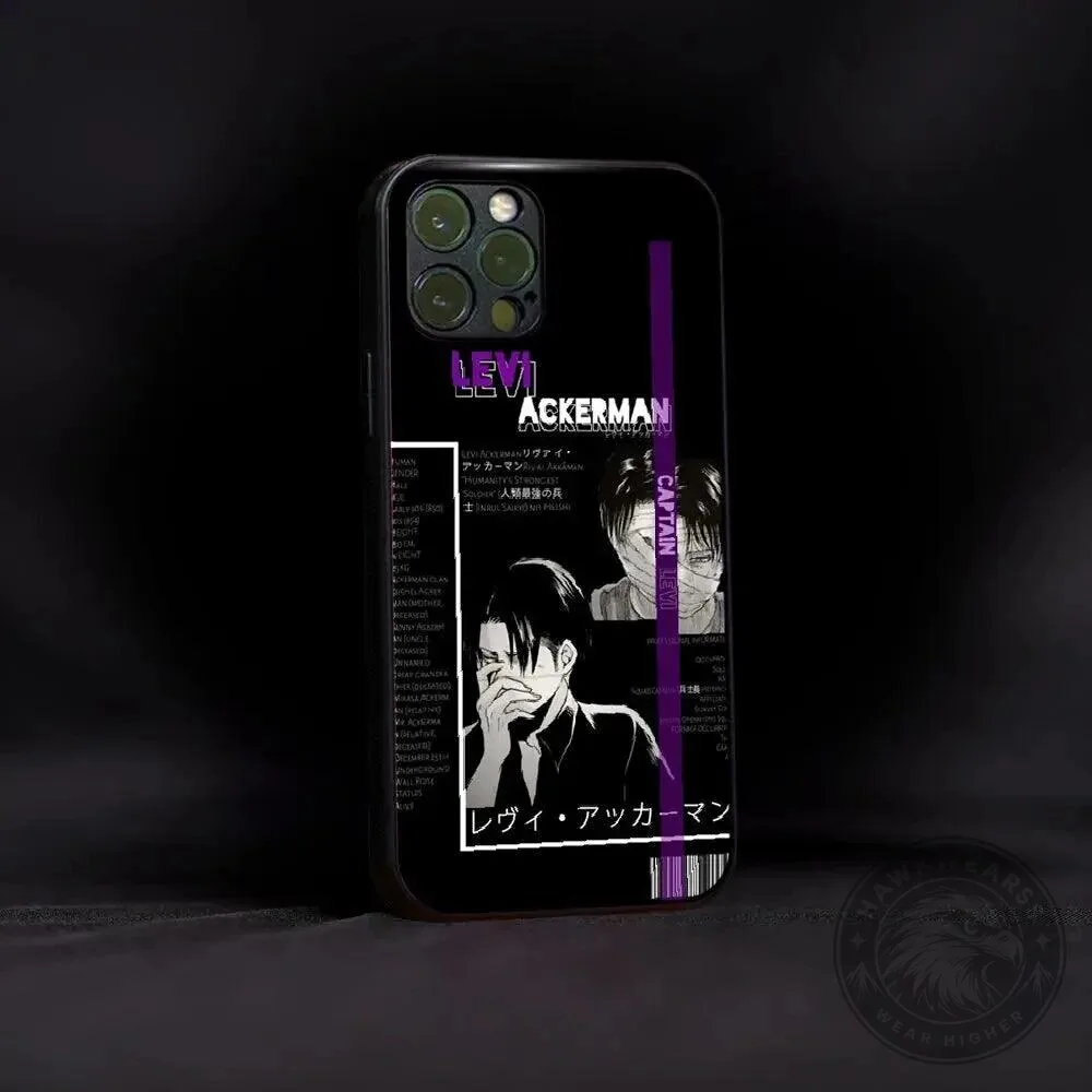 Levi Ackerman Attack On Titan Anime Character Phone Case