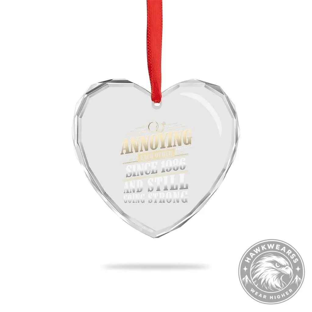 Annoying Each Other Since 1986 Still Going Strong 40th Wedding Anniversary Ornament 10 Annoying Each Other Since 1986 Still Going Strong 40th Wedding Anniversary Ornament