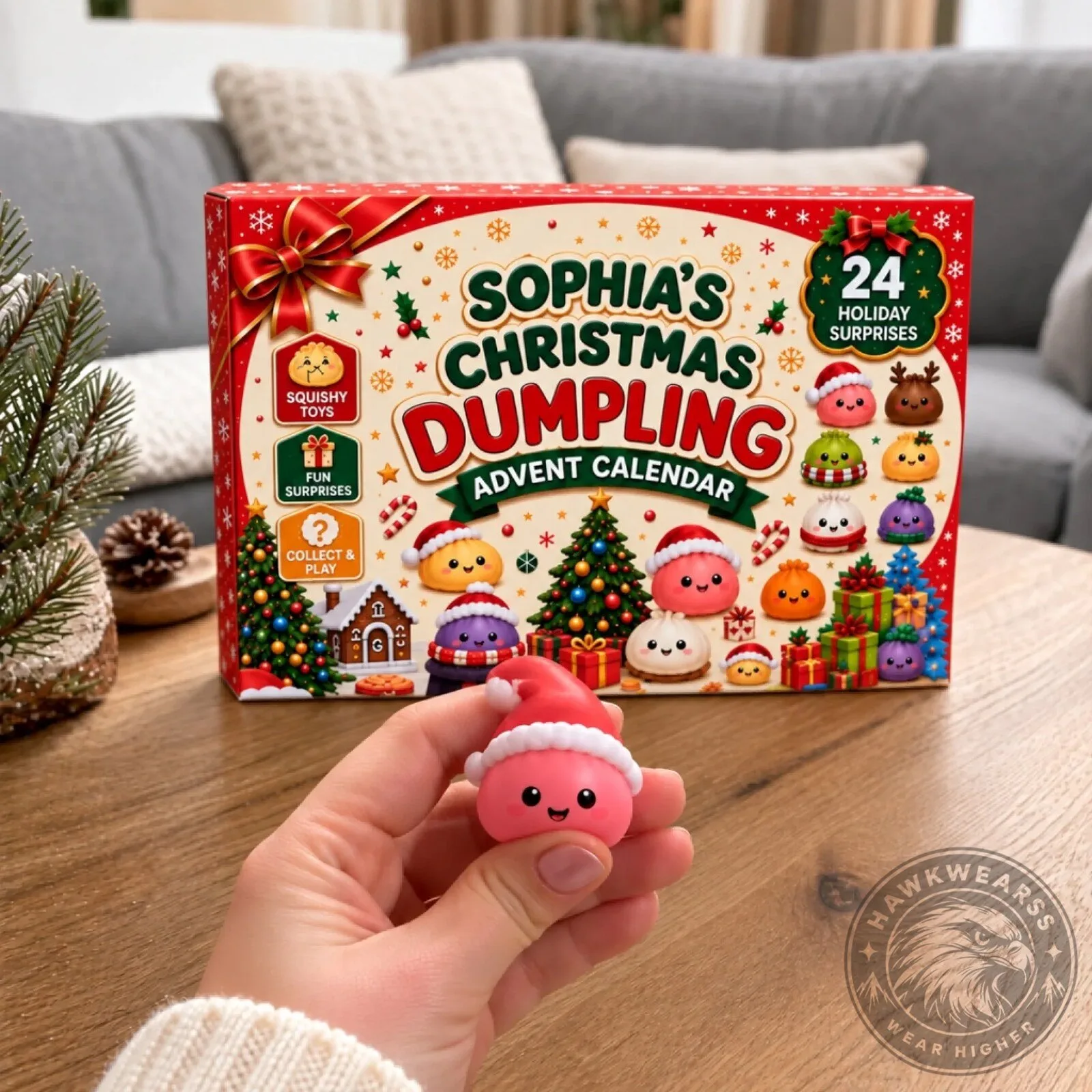 Sophia's Christmas Dumpling Advent Calendar with 24 Holiday Surprises 13 Sophia