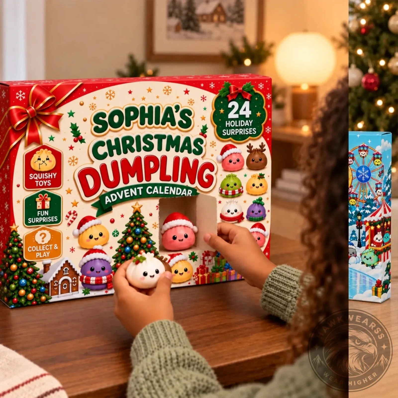 Sophia's Christmas Dumpling Advent Calendar with 24 Holiday Surprises 14 Sophia