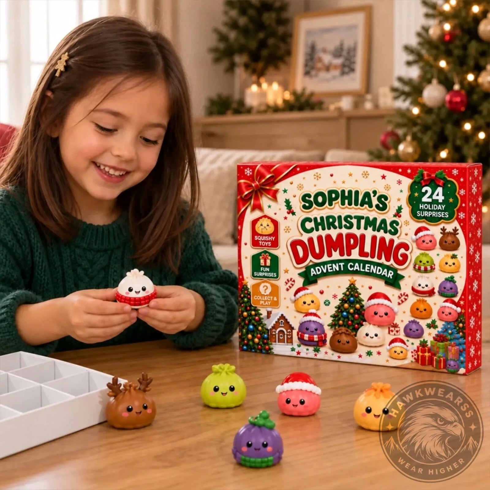 Sophia's Christmas Dumpling Advent Calendar with 24 Holiday Surprises 17 Sophia