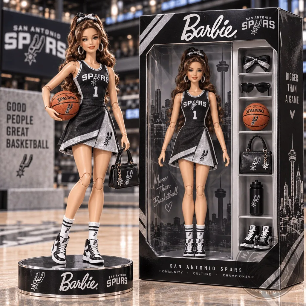 San Antonio Spurs Barbie Doll Commemorative Collector's Edition Figurine San Antonio Spurs Barbie Doll Commemorative Collector's Edition Figurine