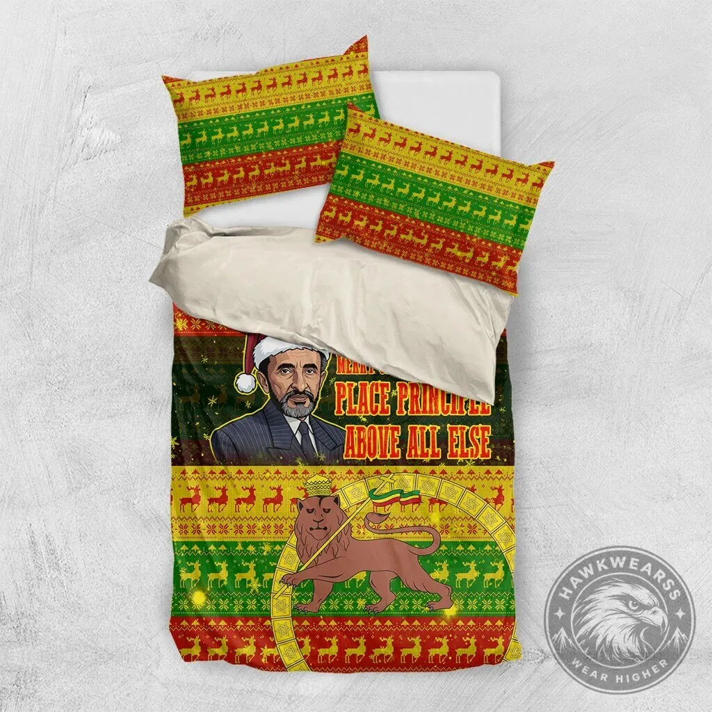Haile Selassie Christmas King of Kings Lion of Judah Holiday Bedding Set 15 Haile Selassie Christmas King of Kings Lion of Judah Holiday Bedding Set