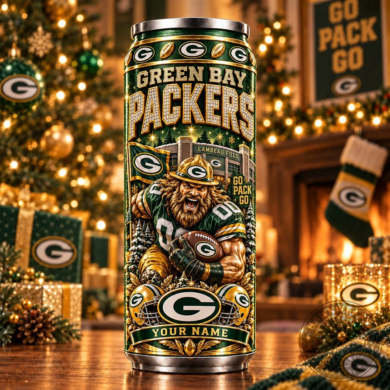 Green Bay Packers NFL Football Team Lambeau Field Custom Name Tumbler 5 Green Bay Packers NFL Football Team Lambeau Field Custom Name Tumbler