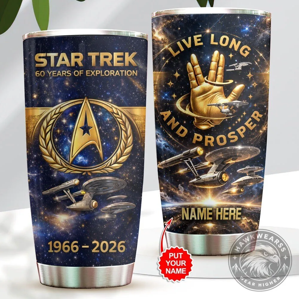 Star Trek 60th Anniversary Live Long And Prosper Personalized Tumbler 8 Star Trek 60th Anniversary Live Long And Prosper Personalized Tumbler