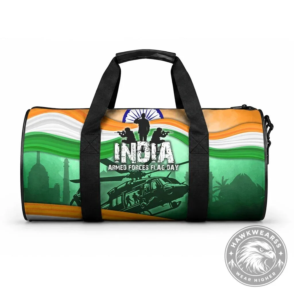 India Armed Forces Flag Day Patriotic Indian Military Duffle Bag
