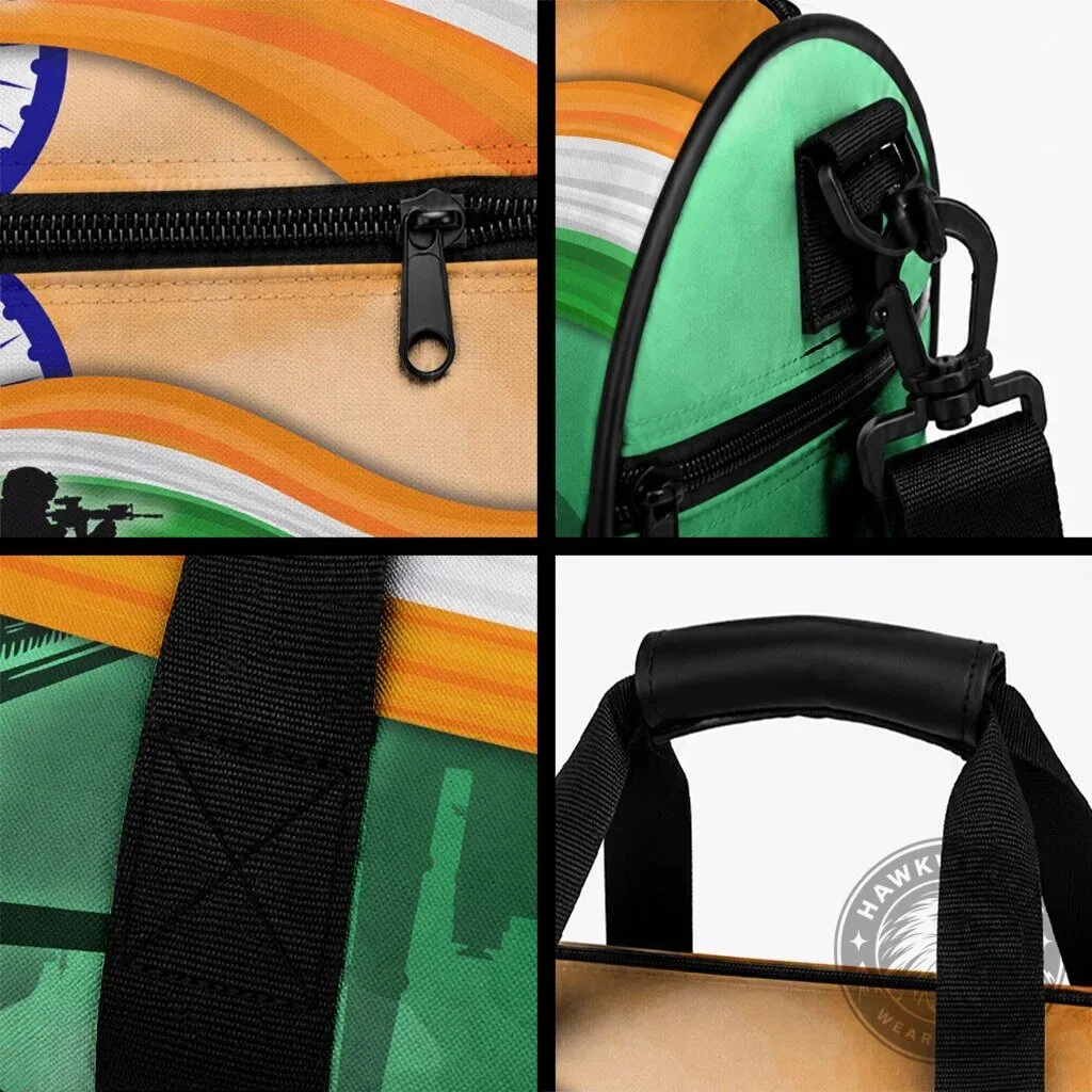 India Armed Forces Flag Day Patriotic Indian Military Duffle Bag 10 India Armed Forces Flag Day Patriotic Indian Military Duffle Bag