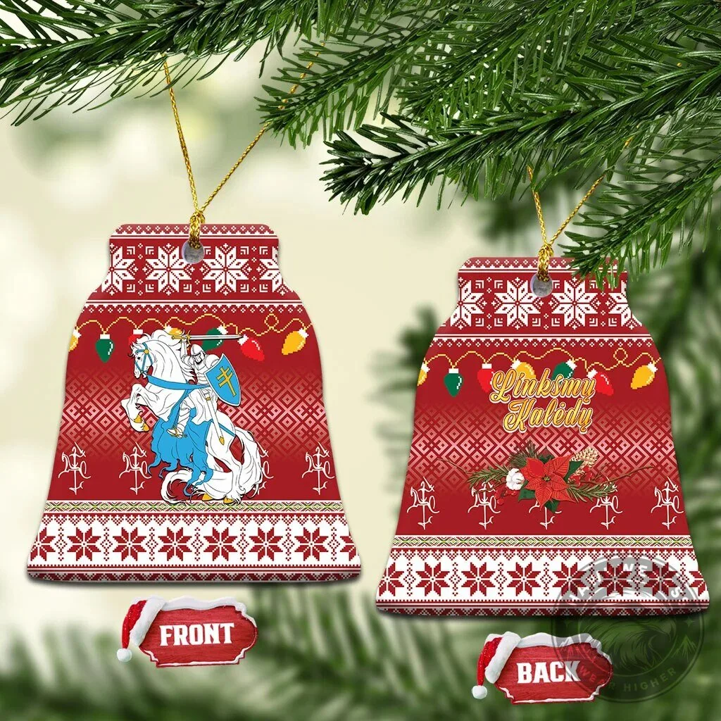 Lithuanian Vytis Merry Christmas Holiday Ceramic Ornament 18 Lithuanian Vytis Merry Christmas Holiday Ceramic Ornament