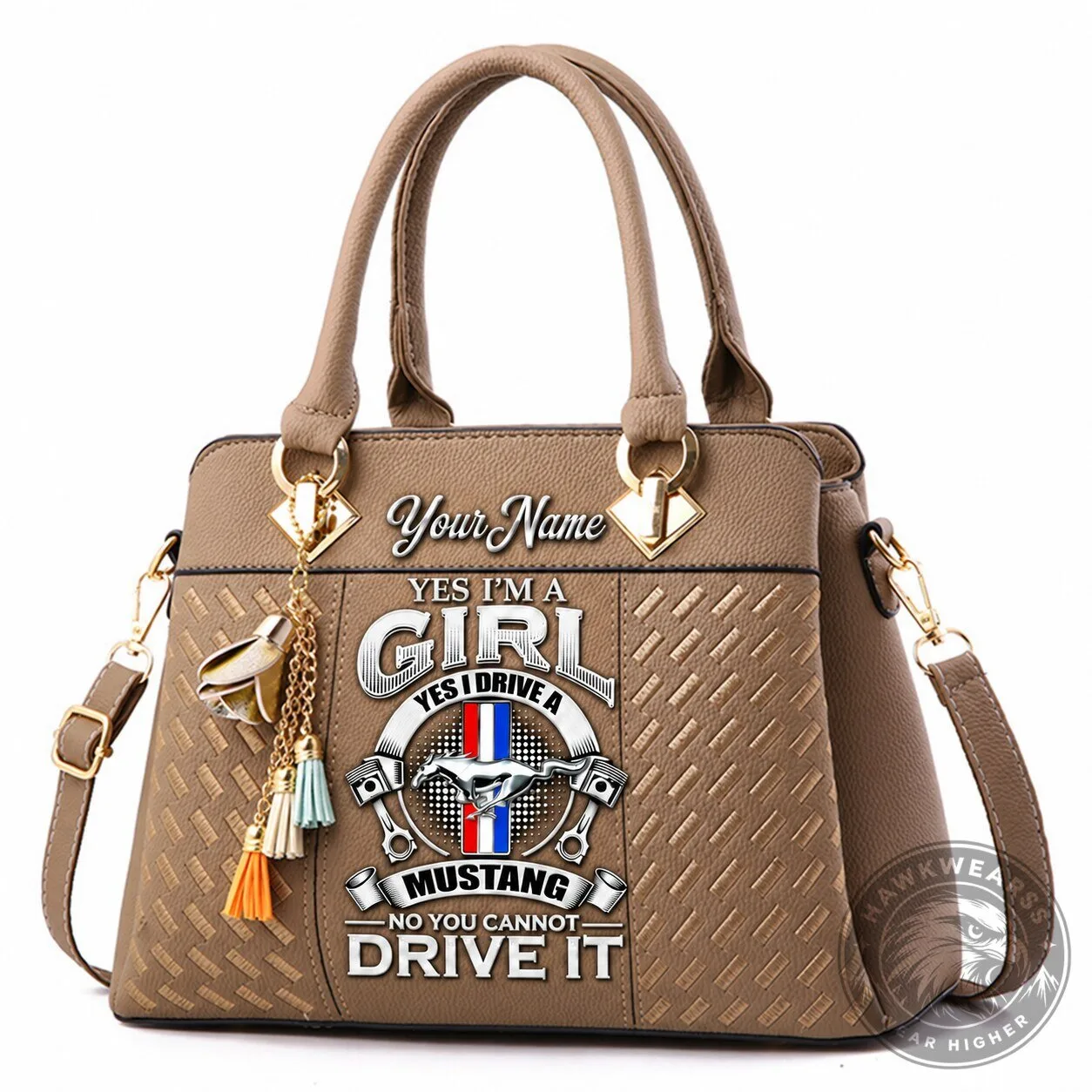 Mustang Yes I Drive A Mustang Women's Handbag 24 Mustang Yes I Drive A Mustang Women