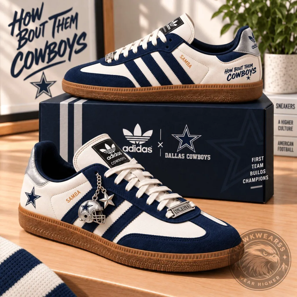 Dallas Cowboys How Bout Them Cowboys Adidas Samba Shoes Dallas Cowboys How Bout Them Cowboys Adidas Samba Shoes