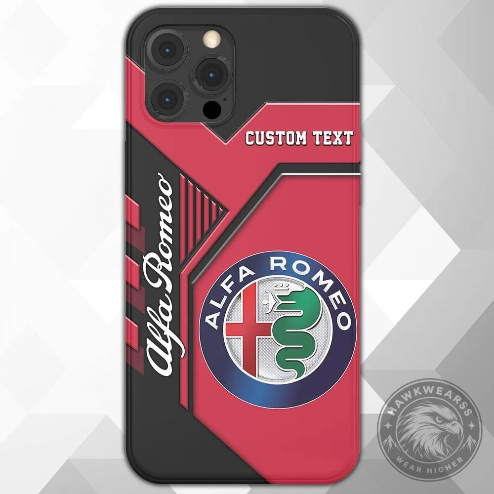 Alfa Romeo Custom Name Phone Case for iPhone and Samsung Galaxy Models