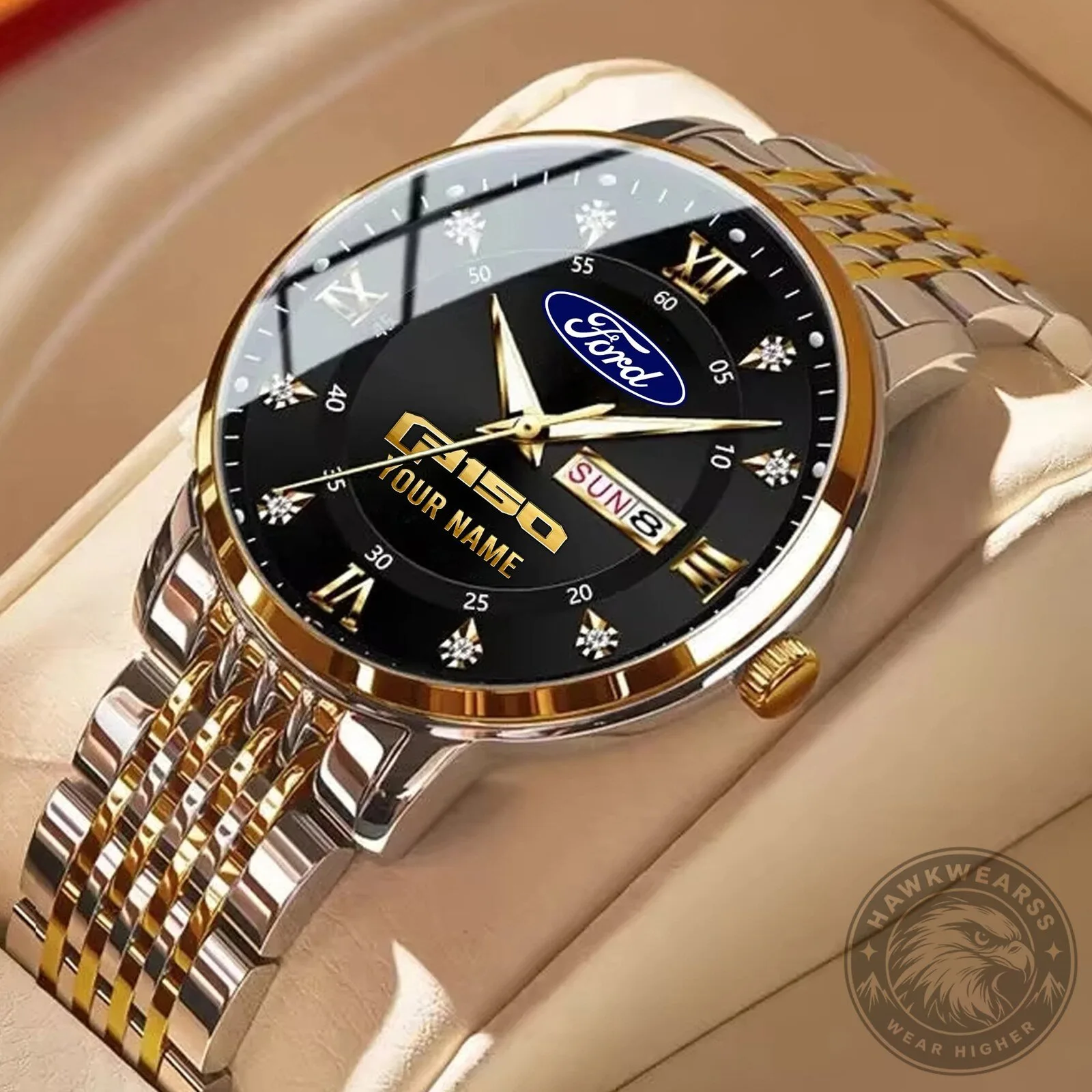 Ford F-150 Custom Name Men's Stylish Fashion Design Watch