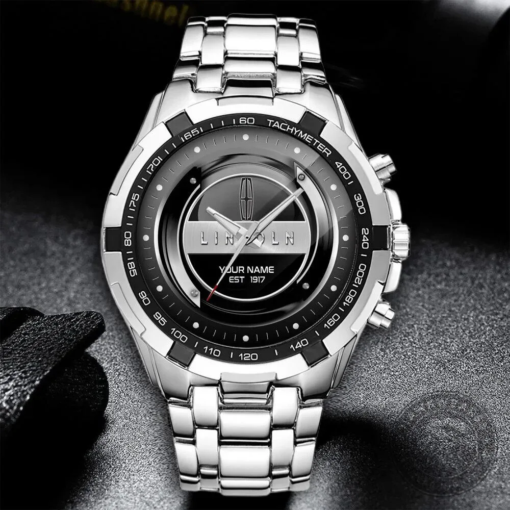 Lincoln Motor Company Custom Name Est 1917 Chronograph Watch 11 Lincoln Motor Company Custom Name Est 1917 Chronograph Watch