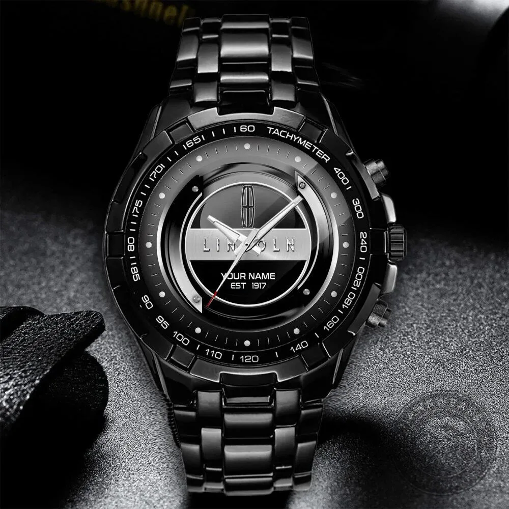 Lincoln Motor Company Custom Name Est 1917 Chronograph Watch 13 Lincoln Motor Company Custom Name Est 1917 Chronograph Watch