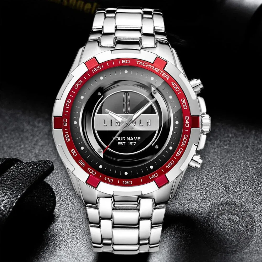 Lincoln Motor Company Custom Name Est 1917 Chronograph Watch 14 Lincoln Motor Company Custom Name Est 1917 Chronograph Watch