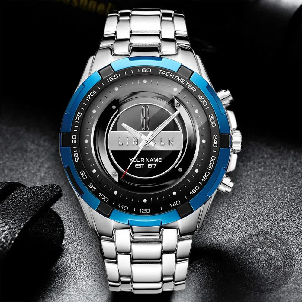 Lincoln Motor Company Custom Name Est 1917 Chronograph Watch 15 Lincoln Motor Company Custom Name Est 1917 Chronograph Watch