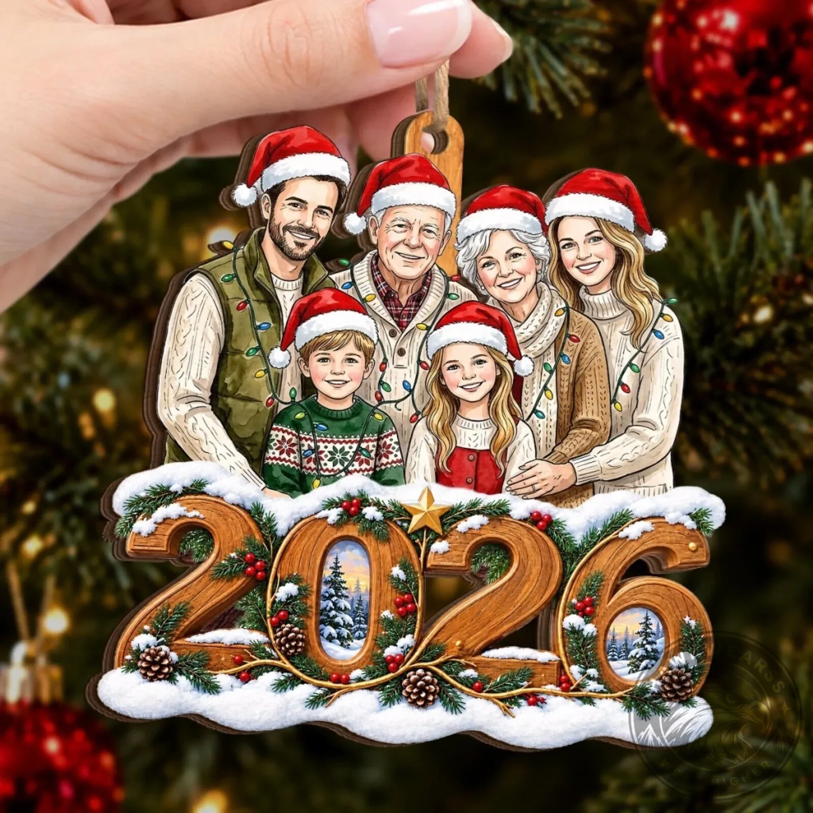 Personalized Family Photo Christmas Ornament 2026 Custom Wooden Holiday Gift 14 Personalized Family Photo Christmas Ornament 2026 Custom Wooden Holiday Gift