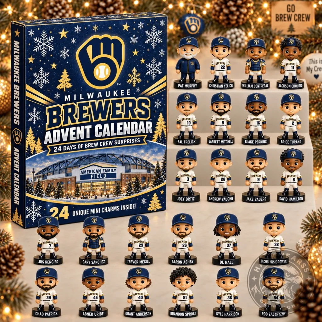Milwaukee Brewers Baseball Team 24 Day Advent Calendar with Mini Charms Milwaukee Brewers Baseball Team 24 Day Advent Calendar with Mini Charms