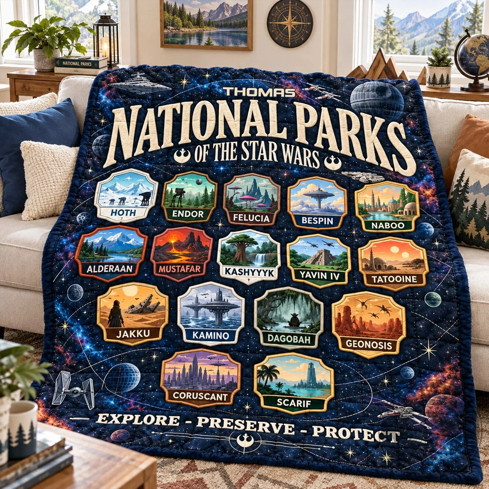 Star Wars National Parks Explore Preserve Protect Blanket 8 Star Wars National Parks Explore Preserve Protect Blanket