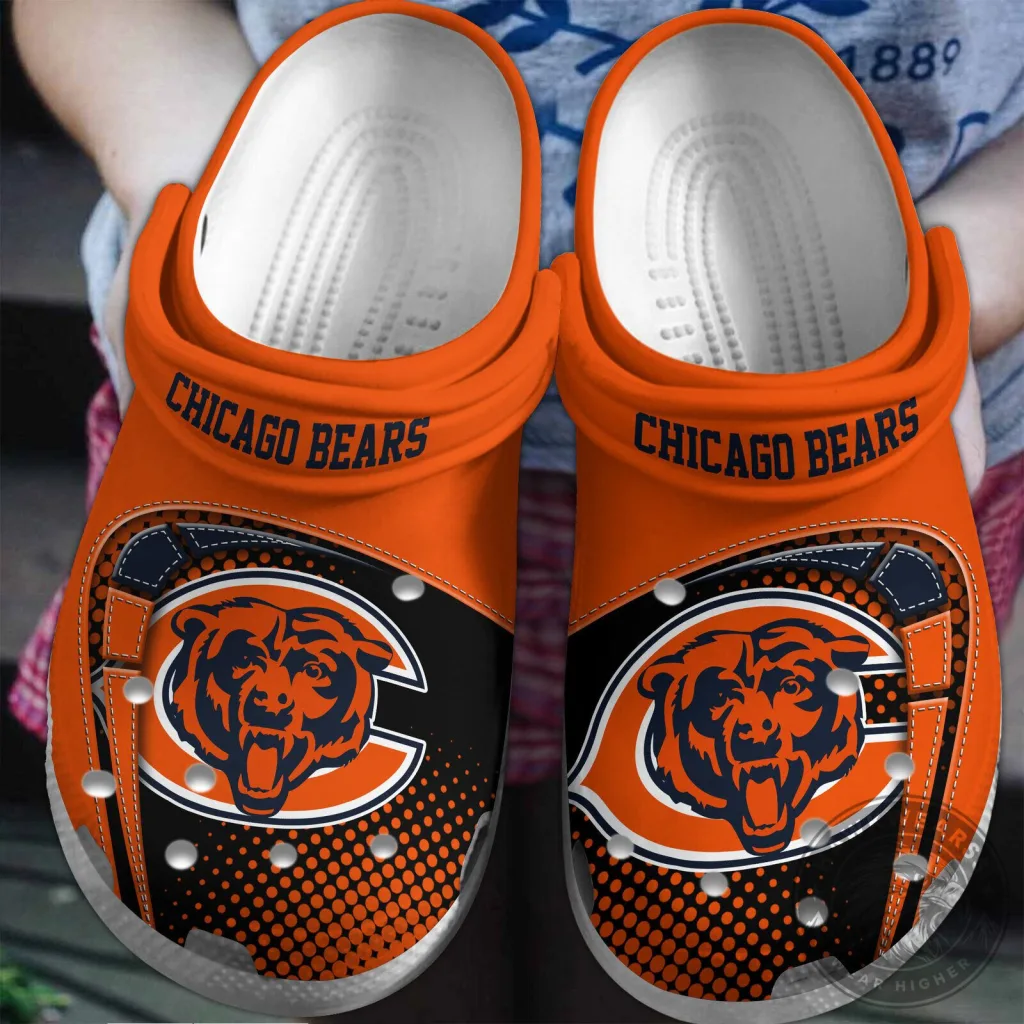 Chicago Bears NFL Football Team Logo Custom Crocs Shoes Chicago Bears NFL Football Team Logo Custom Crocs Shoes