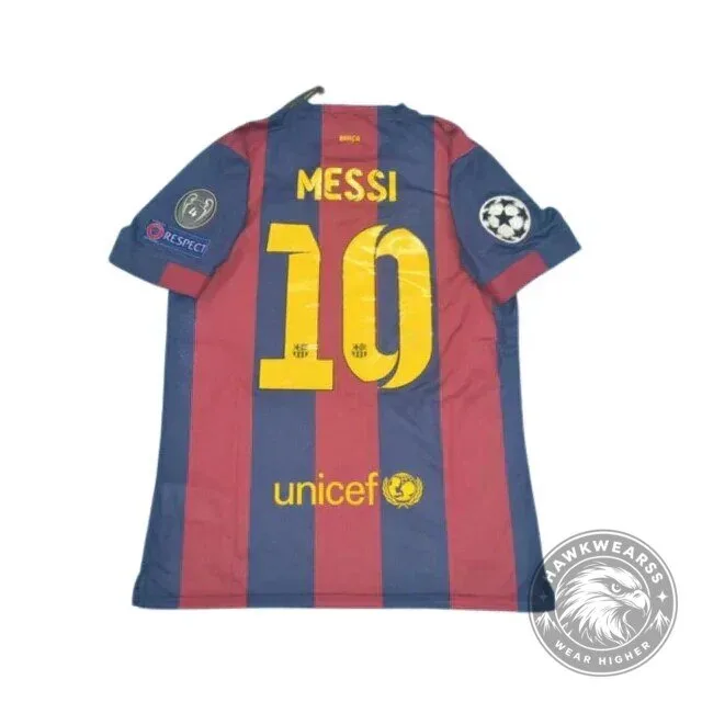 Barcelona 2014-2015 Lionel Messi Number 10 Retro Football Jersey