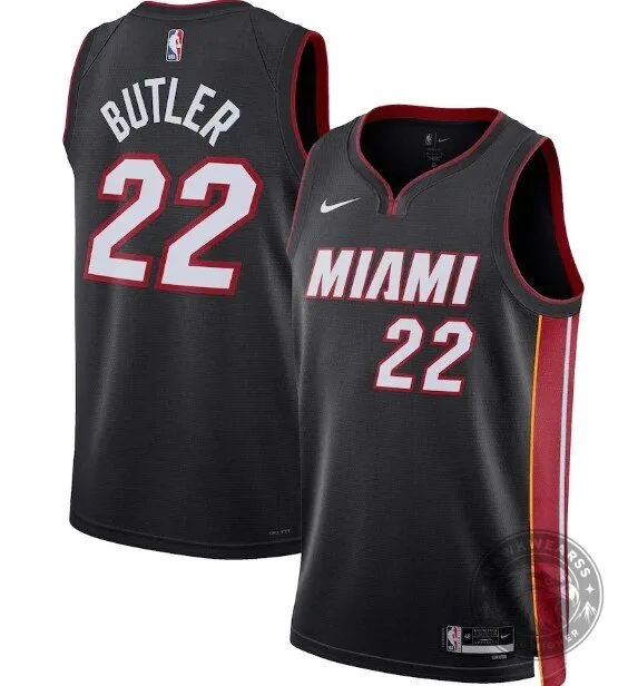 Jimmy Butler Miami Heat Icon Edition Black Basketball Jersey