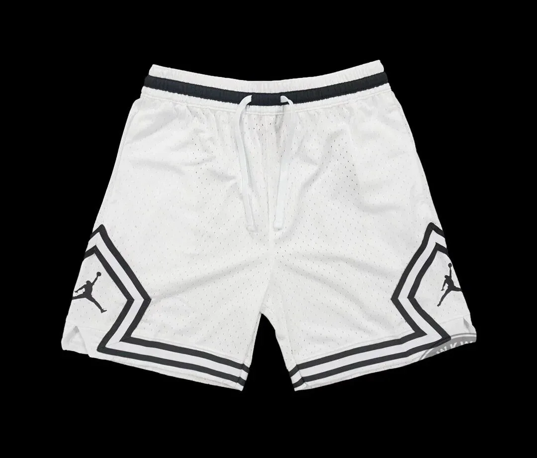 Jordan Jumpman Diamond White Mesh Basketball Shorts for Men